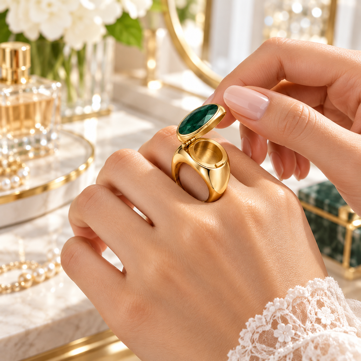 Jewlegacy™ Verdelume Keepsake Signet
