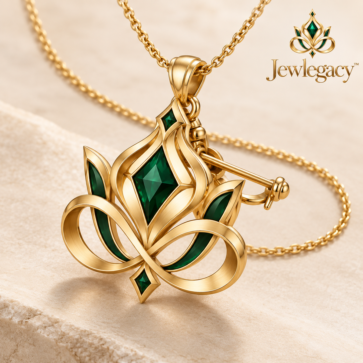 Jewlegacy™ Evercrest Dual-Pin Brooch