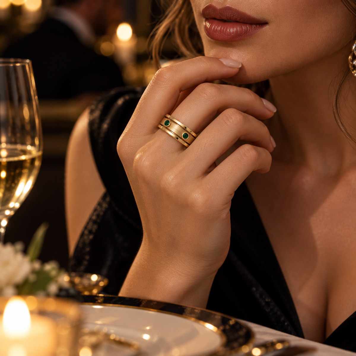 Jewlegacy™ Twin Meridian Orbit Ring